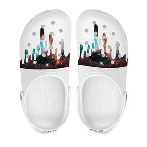 All Over MMM DRIP Printing Crocs Clogs