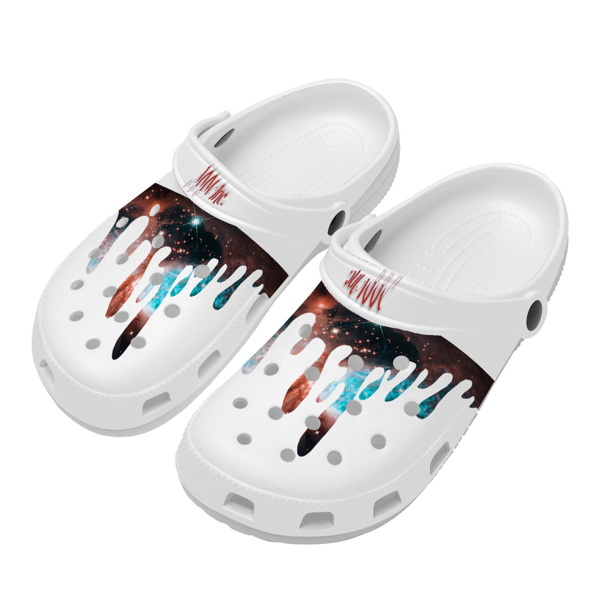 All Over MMM DRIP Printing Crocs Clogs