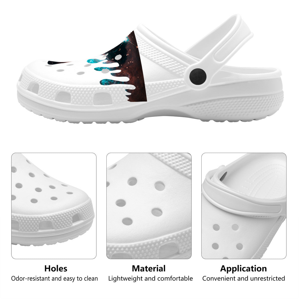 All Over MMM DRIP Printing Crocs Clogs