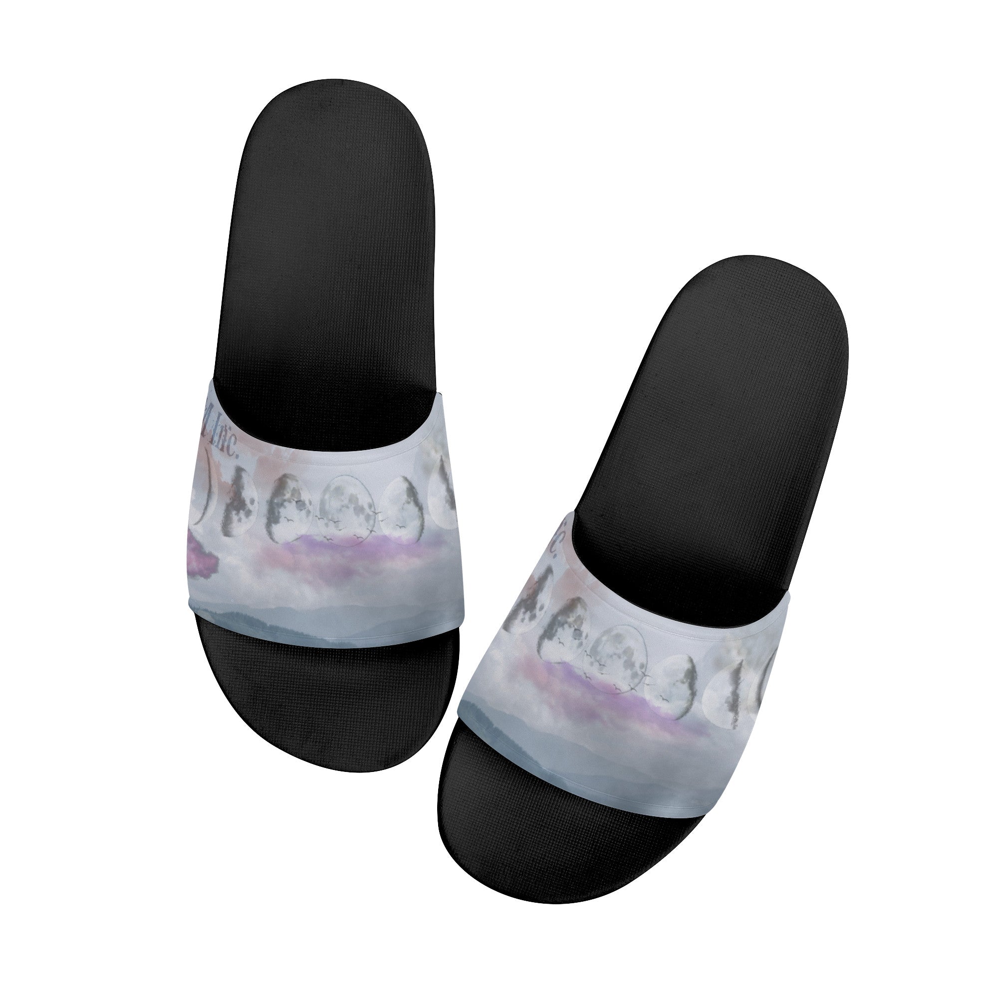 Moon Phases Slide Sandals