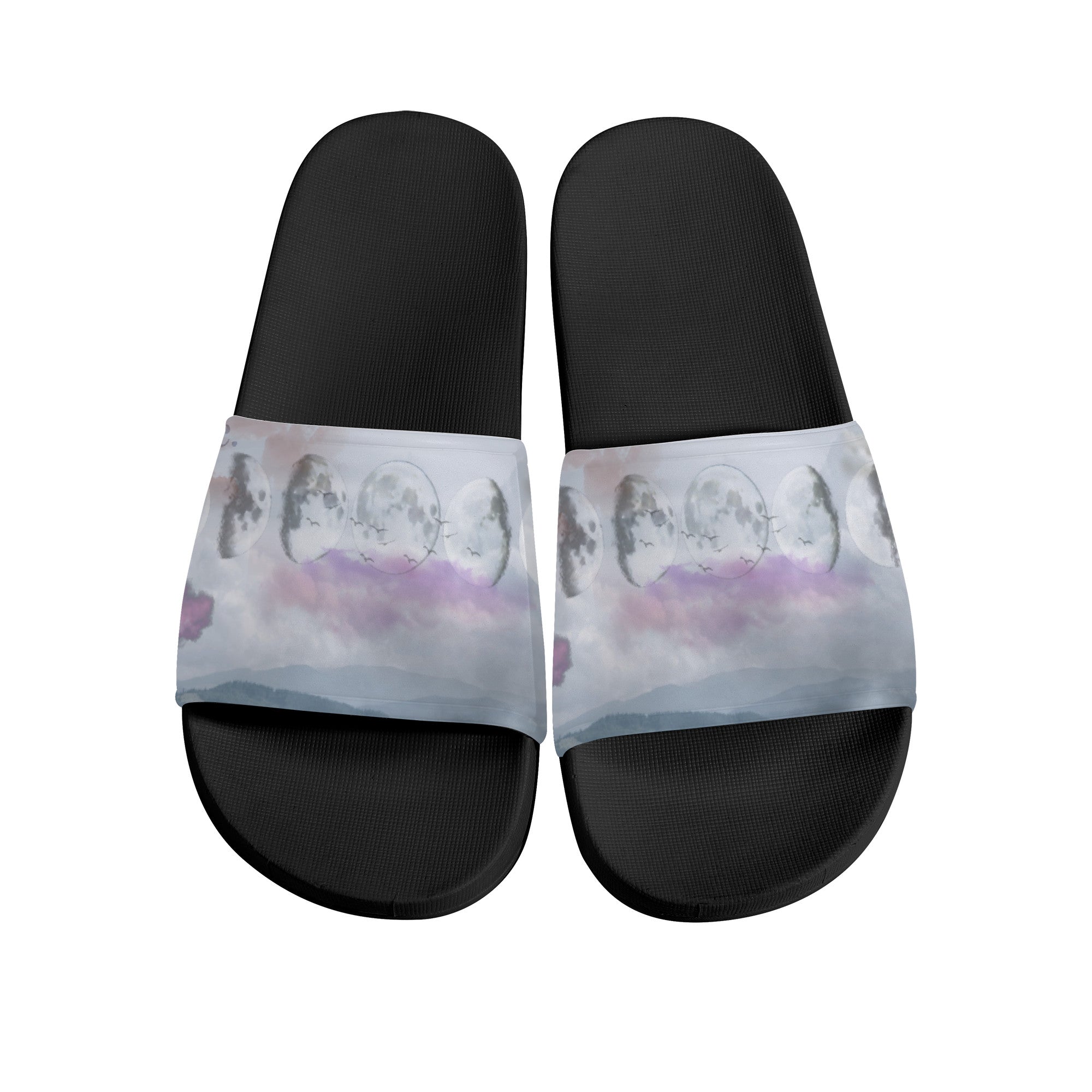 Moon Phases Slide Sandals