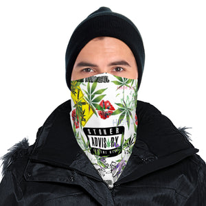 Stoner Advisory Printed Snood Scarf/Bandana