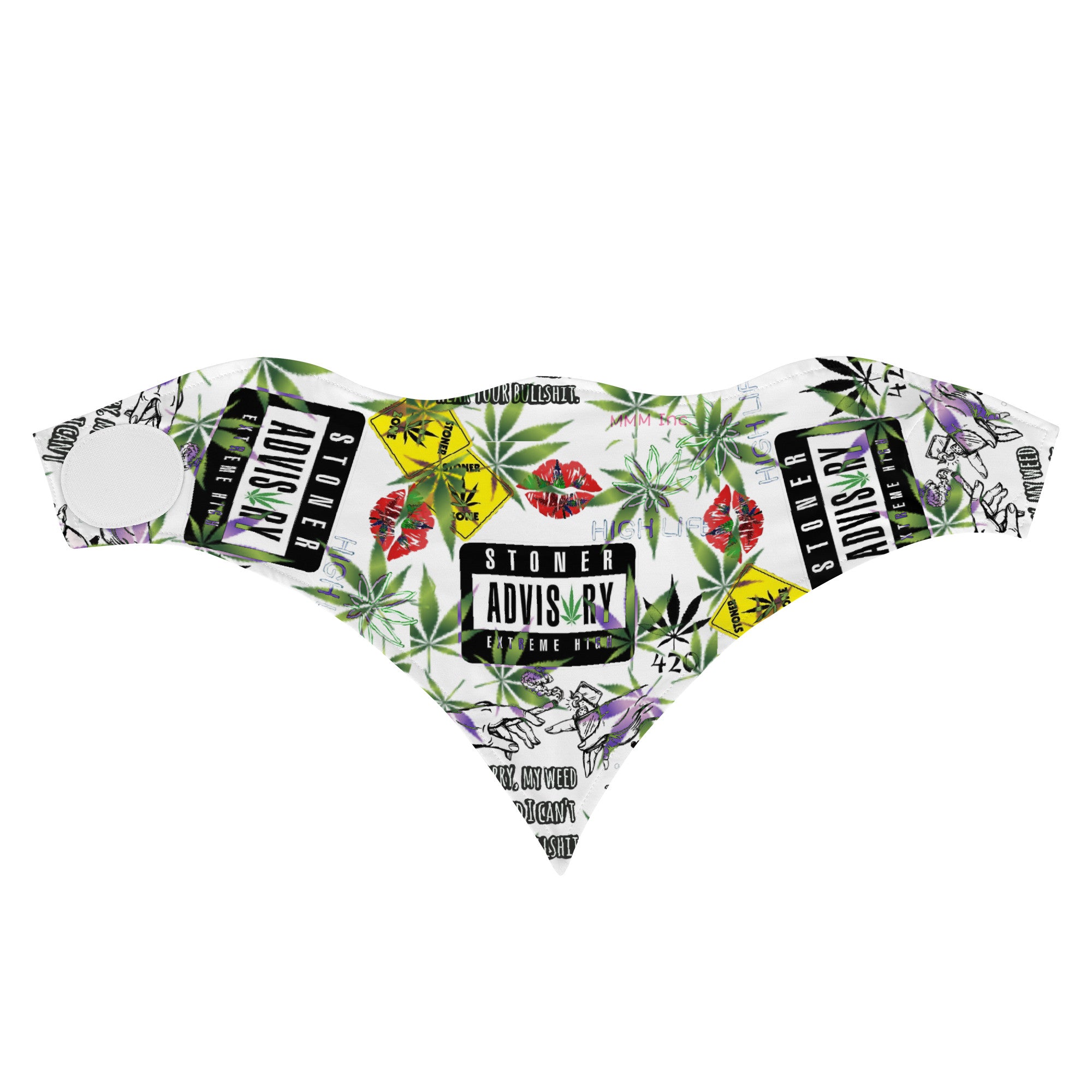Stoner Advisory Printed Snood Scarf/Bandana