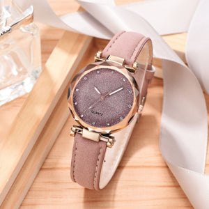 Starry Sky Wrist Watch and Bracelet Gift Set