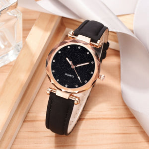 Starry Sky Wrist Watch and Bracelet Gift Set
