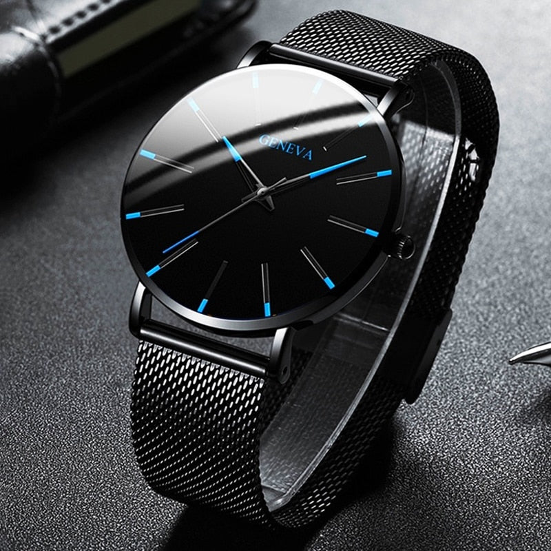 Mens Quartz Stainless Steel Watch