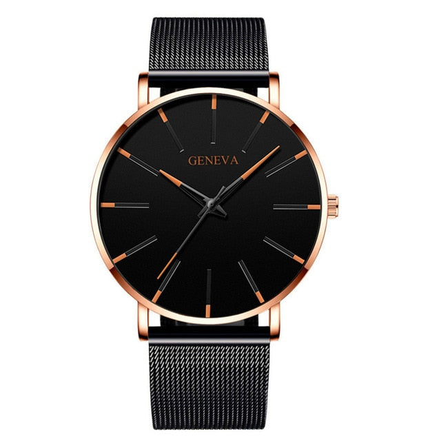 Mens Quartz Stainless Steel Watch